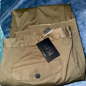 ATM Anthony Thomas Melillo Army Green Slim Fit Pants